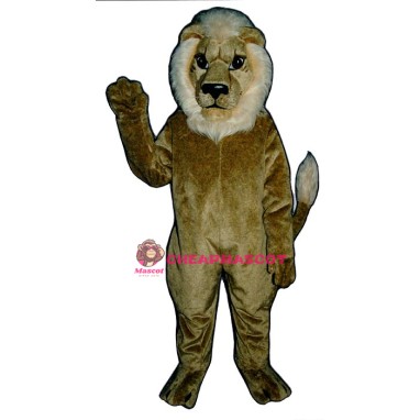 Blonde Lion Mascot Costume