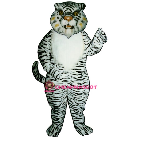 White Tiger Mascot Costume
