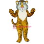 Shy Tiger Mascot Costume