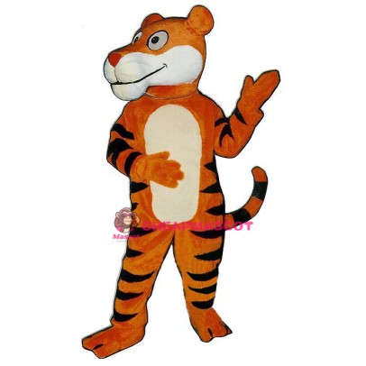 Friendly Tiger Mascot Costume
