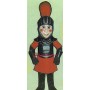 Red Knight Mascot Costume