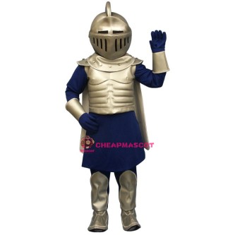 Silver Knight Mascot Costume