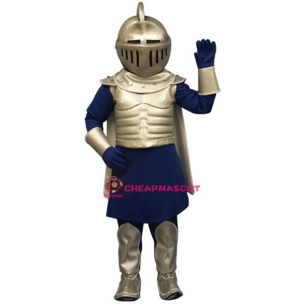 Silver Knight Mascot Costume