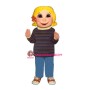 Yellow Hair Girl Mascot Costume