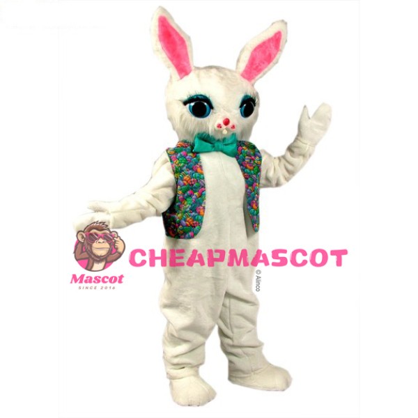 Cotton Bunny Mascot Costume