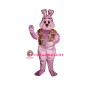 Lavender Louie Vest Bunny Mascot Costume