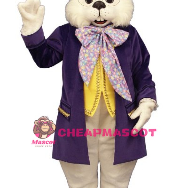 Wendell Rabbit-Purple Mascot Costume
