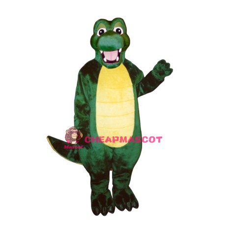 Happy Alligator Mascot Costume
