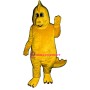 Cute Yellow Dinosaur Mascot Costume