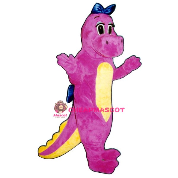 Dinah Dinosaur Bows Mascot Costume