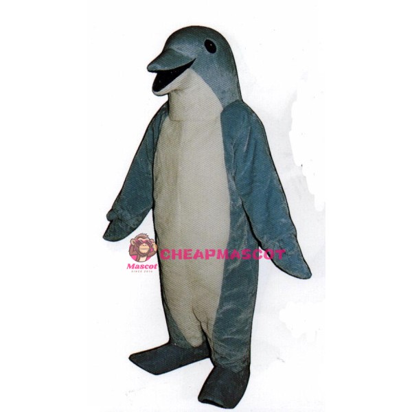 Light Blue Dolphin Mascot Costume