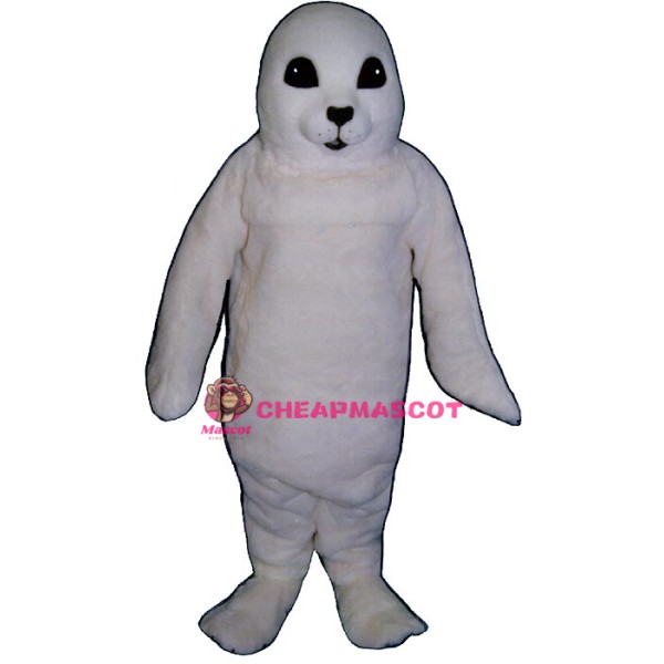 White Baby Seal Mascot Costume