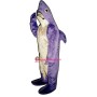 Purple Shark Mascot Costume