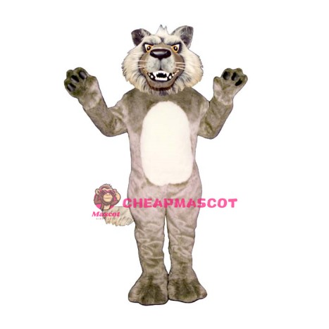 Growling Wolf Mascot Costume