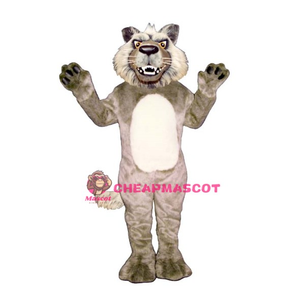 Growling Wolf Mascot Costume
