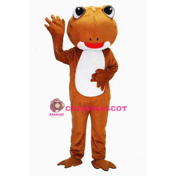 Brown Frog Mascot Costume