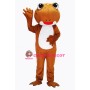 Brown Frog Mascot Costume