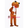 Brown Frog Mascot Costume
