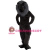 Old Black Lion Mascot Costume