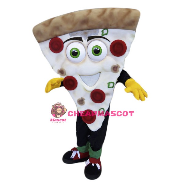 Smiling Pizza Mascot Costume