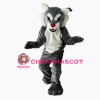 Grey Power Cat Wildcat Mascot Costume