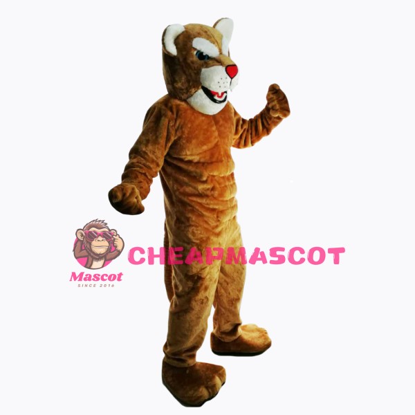 New Power Leopard Panther Cat Cougar Mascot Costume