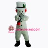 New Extra Round Snowman w Hat Scarf Mascot Costume