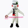 New Extra Round Snowman w Hat Scarf Mascot Costume