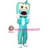 Green TV Set Mascot Costumes