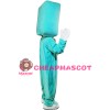 Green TV Set Mascot Costumes