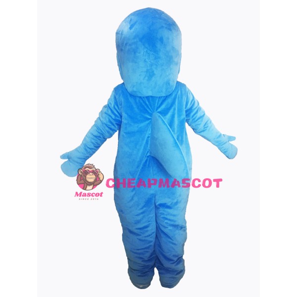 Happy Blue Dolphin Mascot Costumes