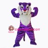 Purple Tiger Mascot Costume