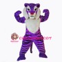 Purple Tiger Mascot Costume