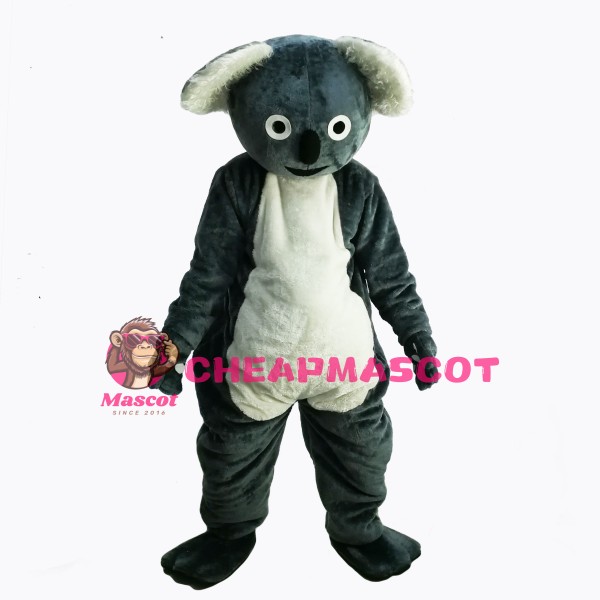 Cute Gray Koala Mascot Costume
