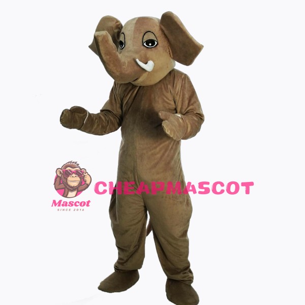 Brown Elephant Masot Costume