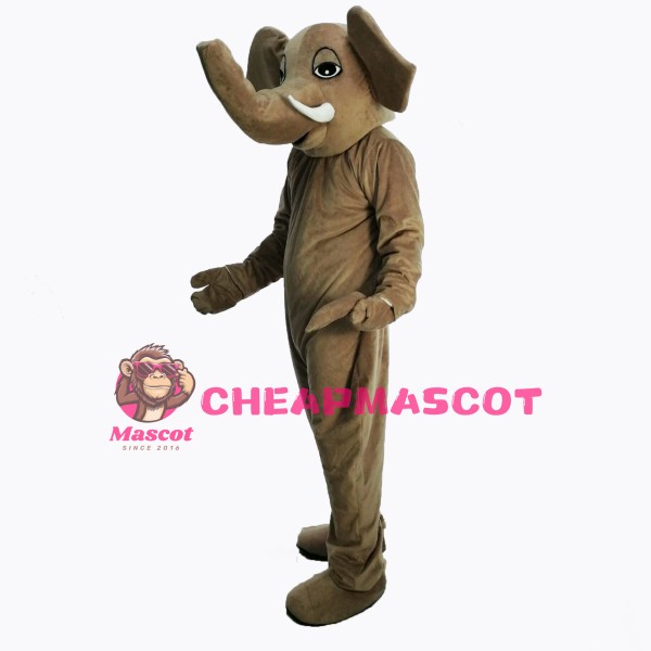 Brown Elephant Masot Costume