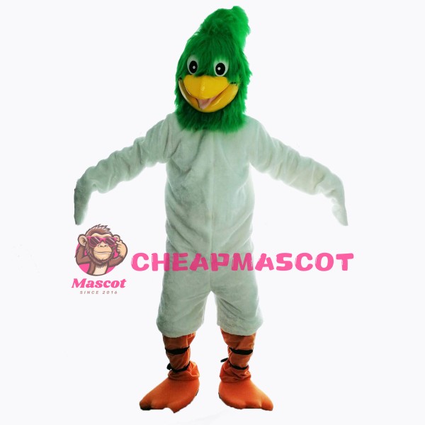 Green Roadrunner Mascot Costume 