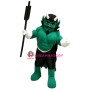 Green Devil Mascot Costume