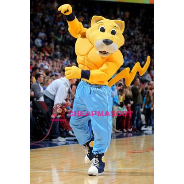 Rocky The Mountain Lion Mascot Costume