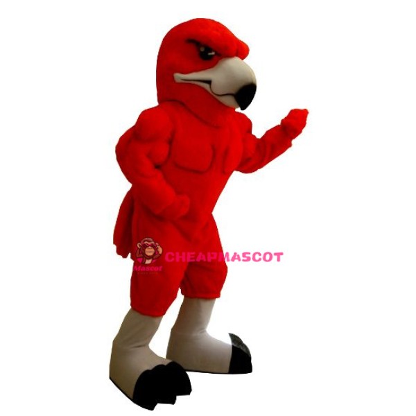 Power Red Hawk Mascot Costume