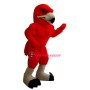 Power Red Hawk Mascot Costume