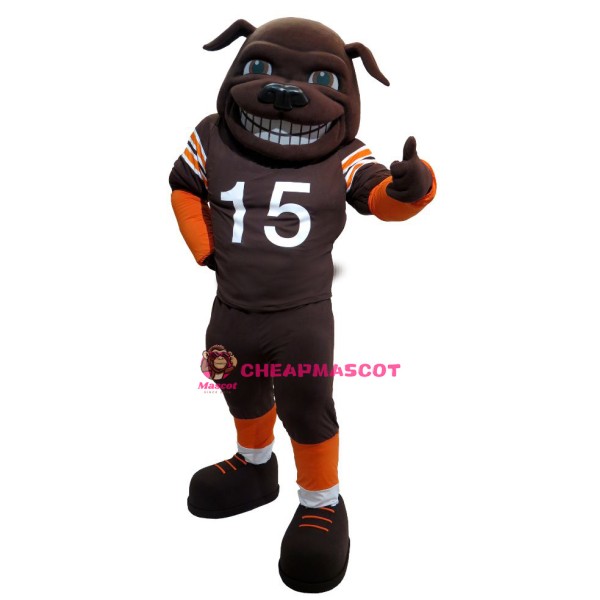Sun Football Bull Mastiff Mascot Costume
