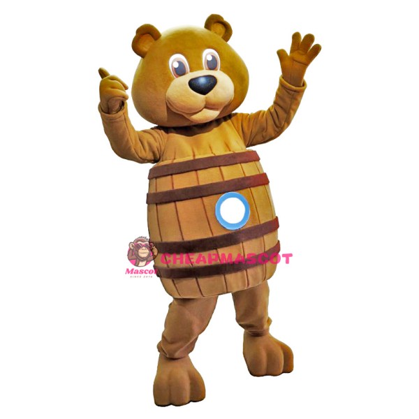  Barrel Bear Animal Mascot Costume