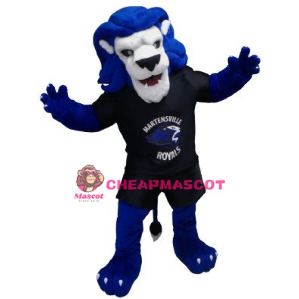 Blue Lion Animal Mascot Costume
