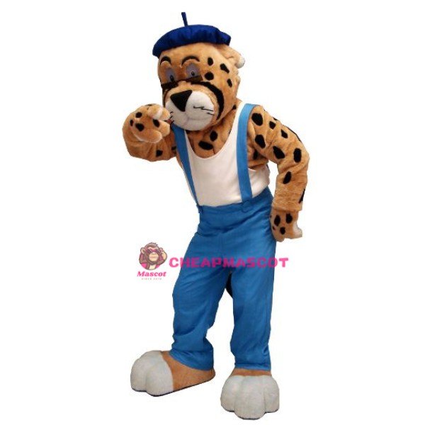 Leisurely Leopard Mascot Costume