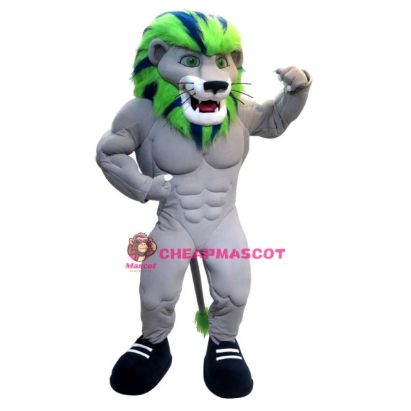 Colorful Power Lion Mascot Costume