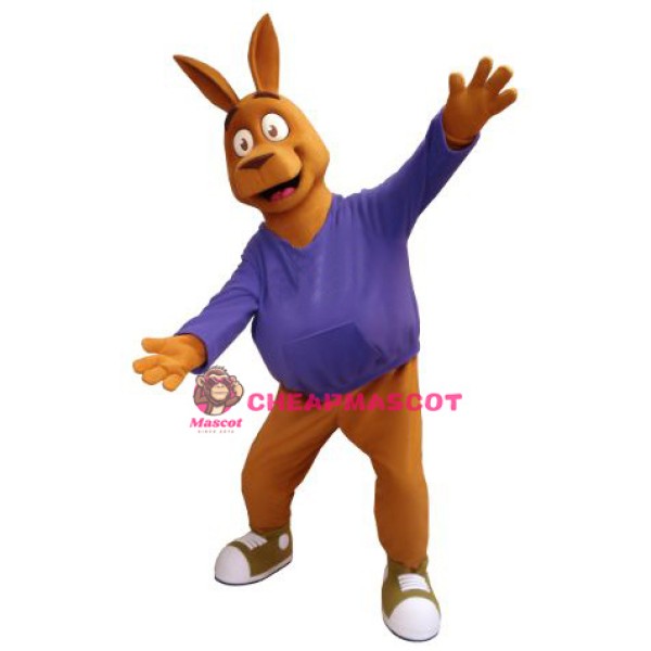 Friendly Kangaroo Mascot Costume