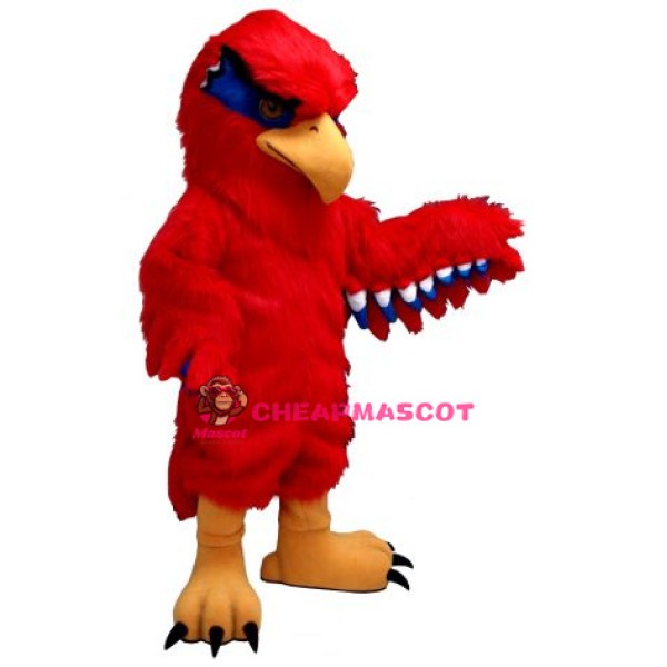 New Red Hawk Mascot Costume