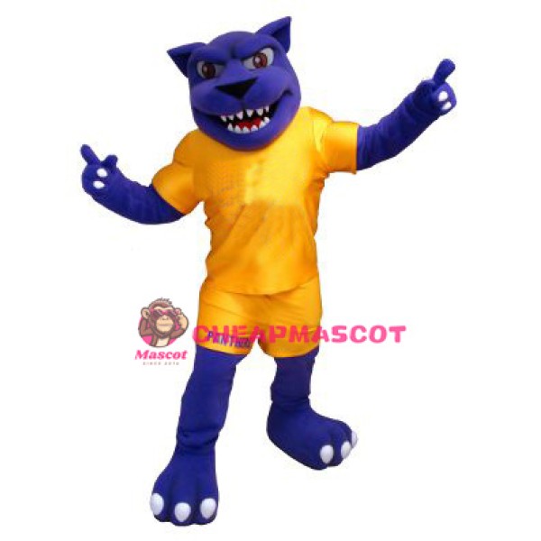 Power Blue Panther Mascot Costume