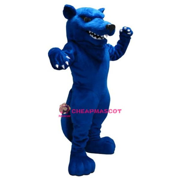 Blue Wolf Mascot Costume